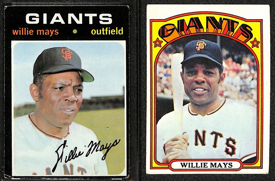 Lot of 5 Willie Mays Vintage Cards w. 1961 Topps