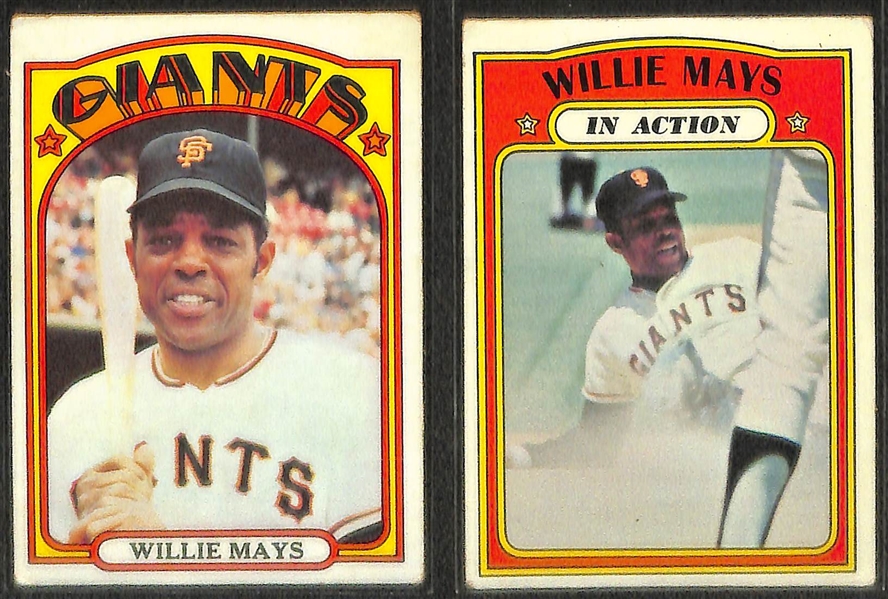 Lot of 5 Willie Mays Vintage Cards w. 1961 Topps