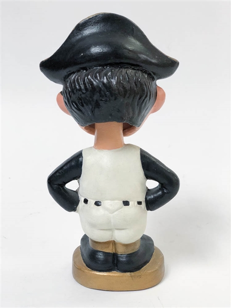 1966-71 Pittsburgh Pirates Mascot Pirate Head Bobblehead (Gold Round Base)