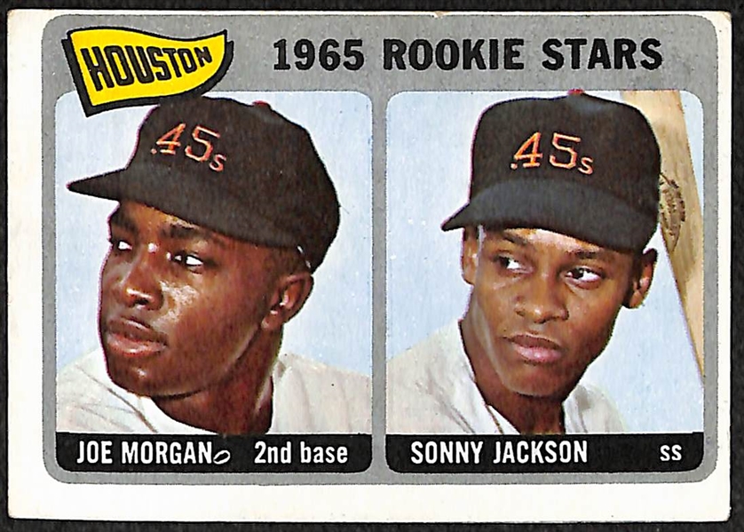 1960s Lot of 3 HOFer Rookie Cards (Juan Marichal, Joe Morgan, Don Sutton)