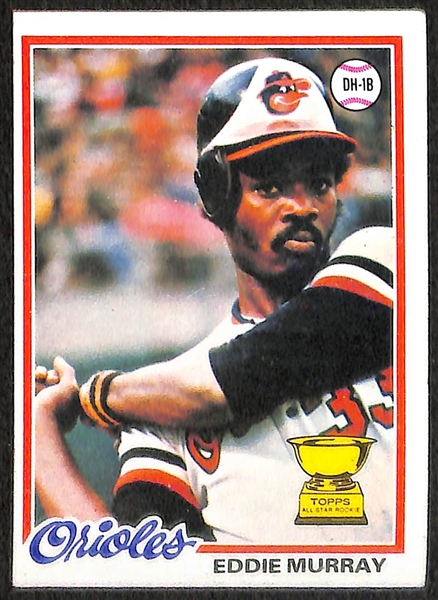 Lot of 3 1978 Eddie Murray Rookie Cards