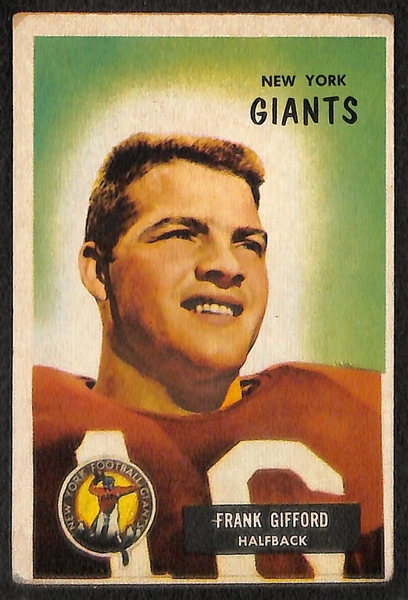 Lot of 4 Football Stars 1954-1961 w. YA Tittle