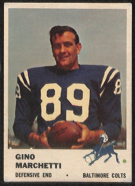 Lot of 4 Football Stars 1954-1961 w. YA Tittle