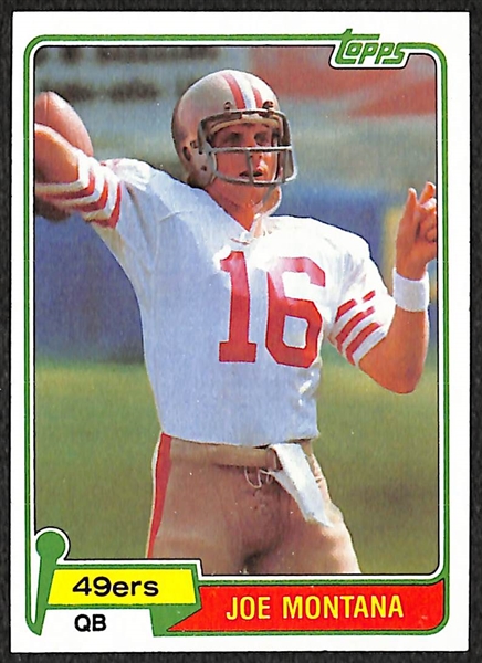1981 Topps #216 Joe Montana Rookie Card