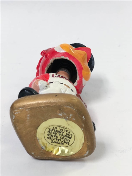 1966-71 St. Louis Cardinals Mascot Bird Head Bobblehead (Diamond Gold Base)