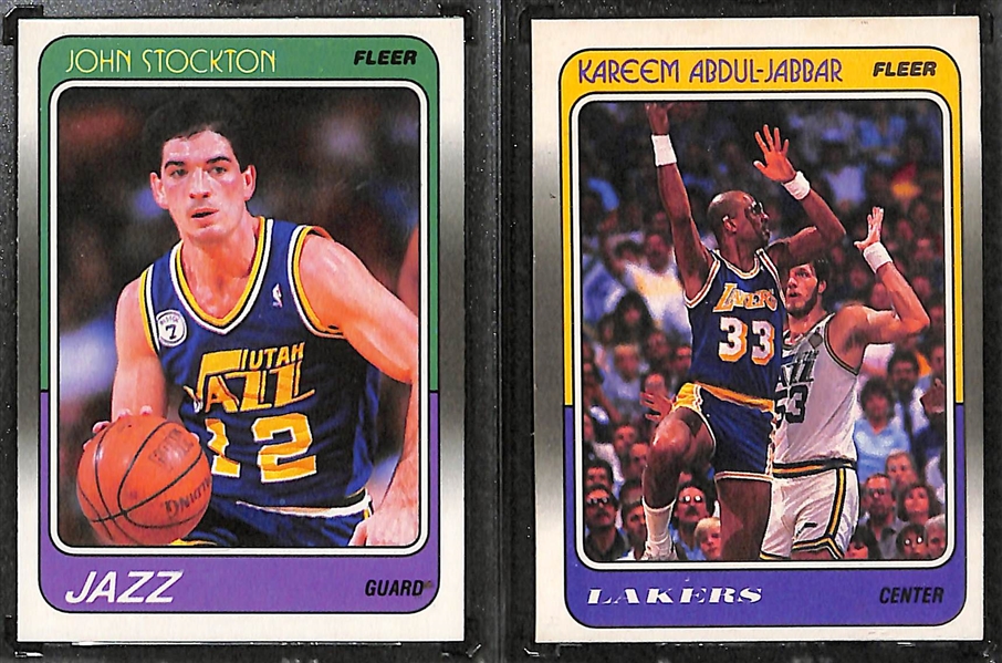 Lot of 5 1988 Fleer Cards w. Scottie Pippen Rookie