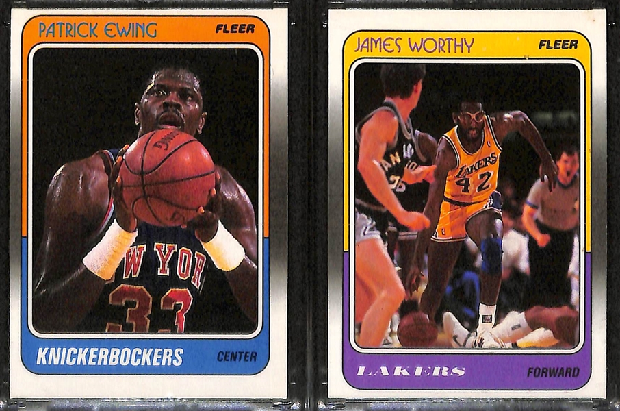 Lot of 5 1988 Fleer Cards w. Scottie Pippen Rookie