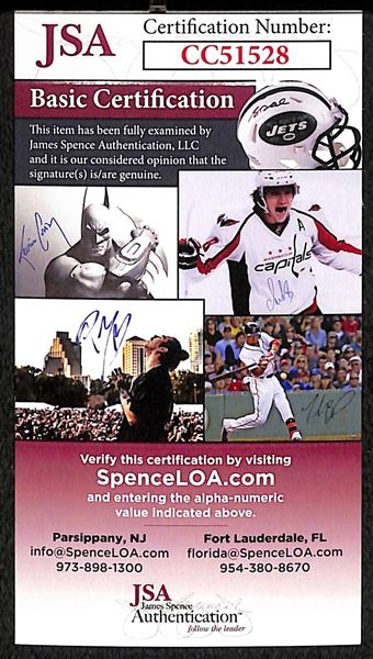Willie Mays Signed Photo Plaque Matte Display - JSA