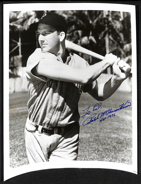 Lot of 10 Baseball Signed Photos w. R. Jackson & Spahn