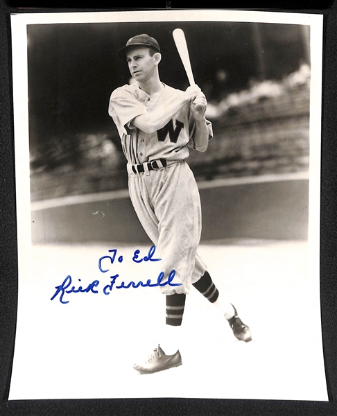 Lot of 10 Baseball Signed Photos w. R. Jackson & Spahn