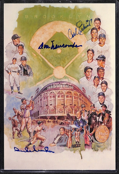 Lot of 10 Baseball Signed Photos w. R. Jackson & Spahn