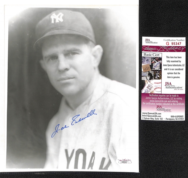 Lot of 8 Baseball Signed Photos w. Drysdale & Banks