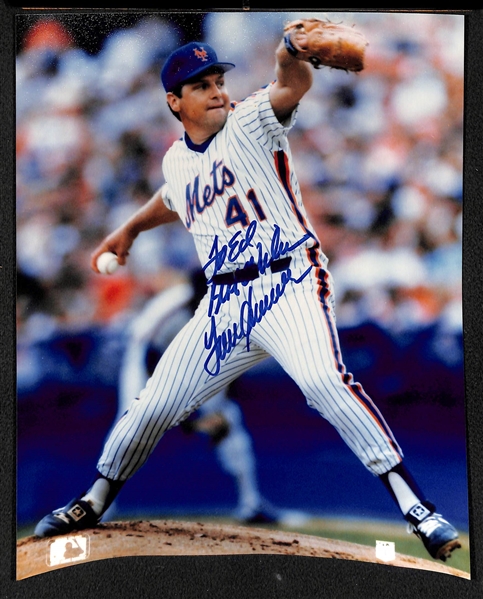 Lot of 9 Baseball Signed Photos w. Mathews & Seaver