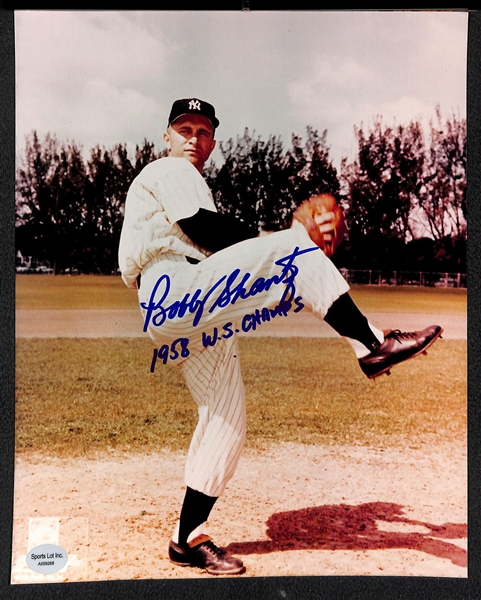 Lot of 9 Baseball Signed Photos w. Mathews & Seaver