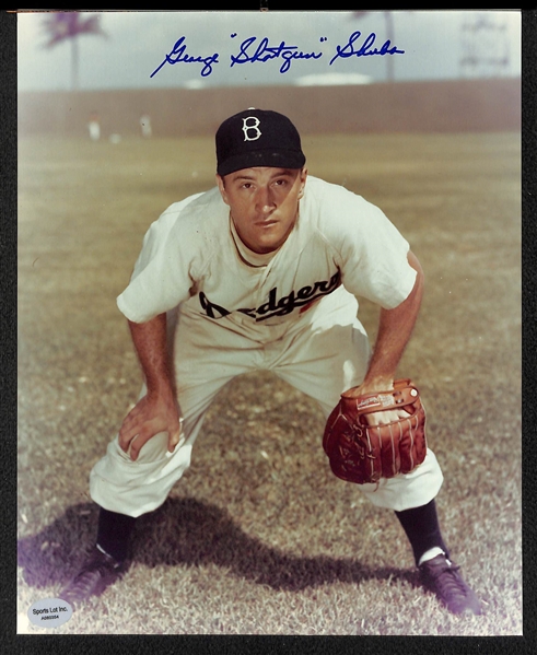 Lot of 9 Baseball Signed Photos w. Mathews & Seaver