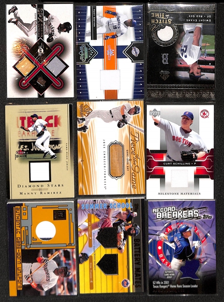 Lot of 118 Baseball Jersey Relic Cards w. Gwynn & Kaline