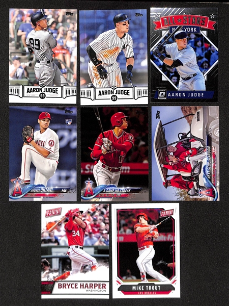 Lot of 800+ Rookie & Star Baseball Cards from 1970-2018