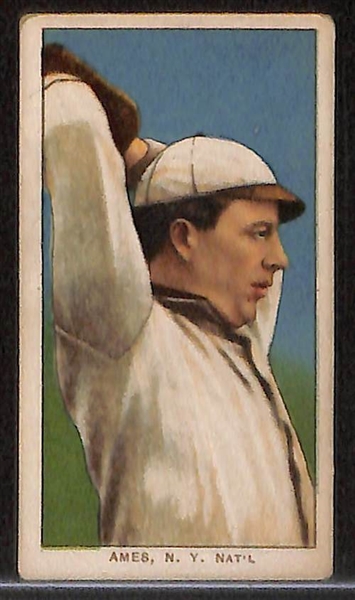 Lot of 3 - 1909-11 T206 New York Giants Cards w. Mike Donlin With Bat