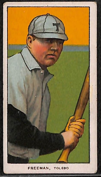 Lot of 3 - 1909-11 T206 Minor League Cards w. Freeman