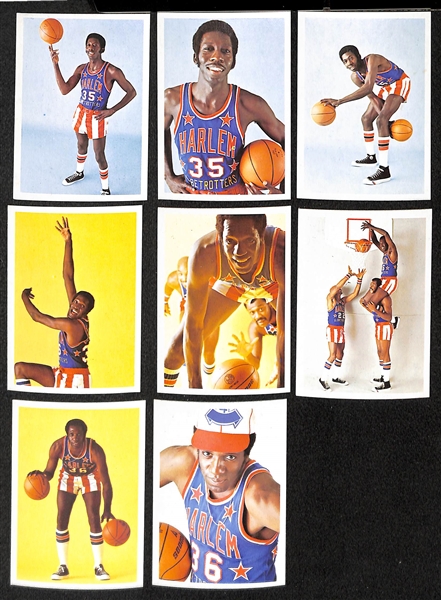 Lot of (52) 1971-72 Fleer Harlem Globetrotter Cards (Partial Set - 52 of 84 cards in the Set)