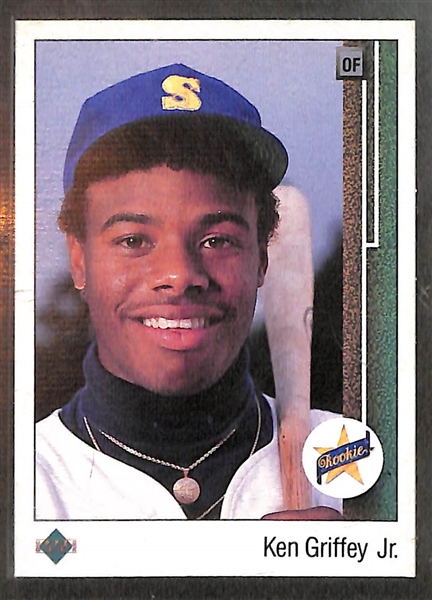 Lot of 12 Baseball Rookie Cards (1974-1990) w. 1989 Griffey Jr