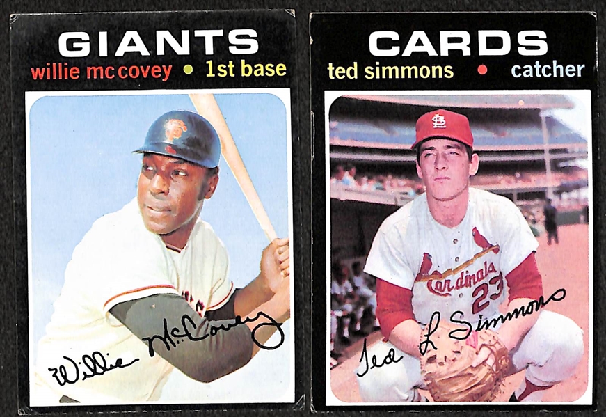 Lot of 250 1971 Topps Baseball Cards w. Pete Rose