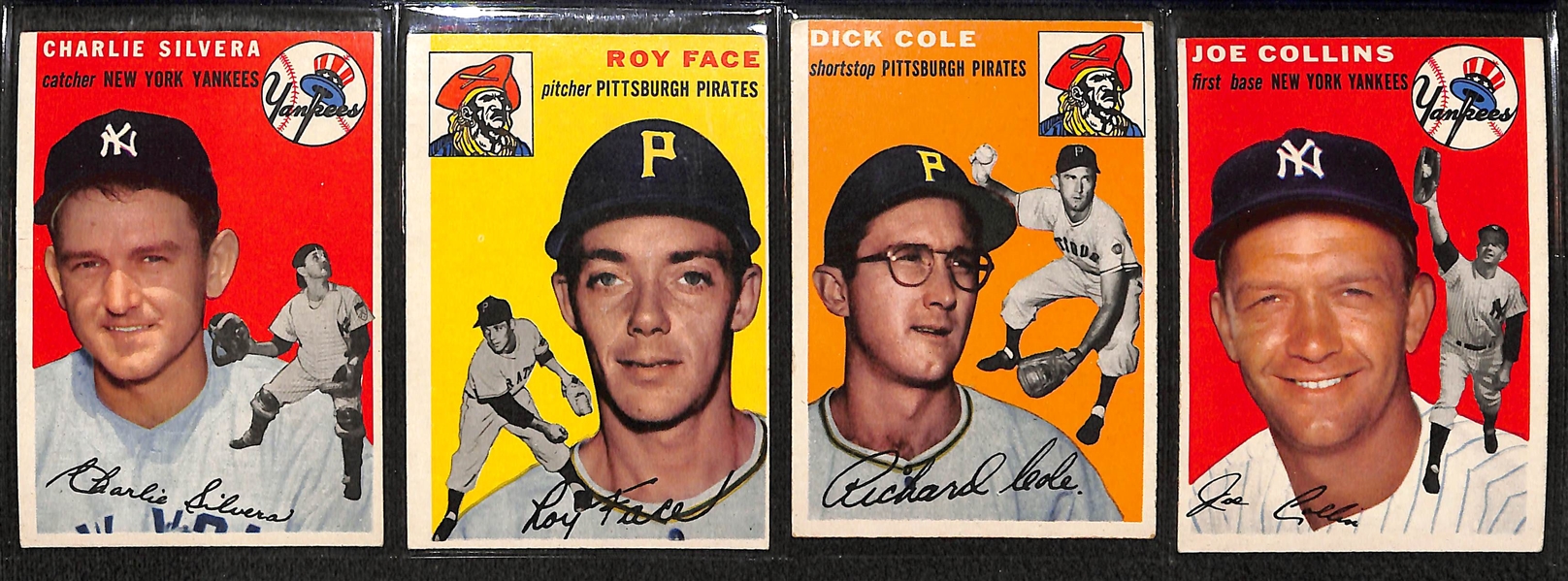 Lot of 76 Assorted 1954 Topps Baseball Cards w. Billy Herman