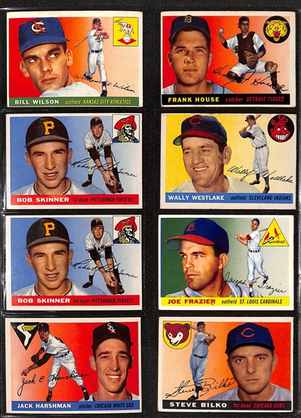 Lot of 71 Assorted 1955 Topps Baseball Cards w. Billy Herman