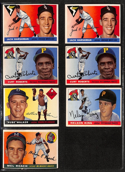 Lot of 71 Assorted 1955 Topps Baseball Cards w. Billy Herman
