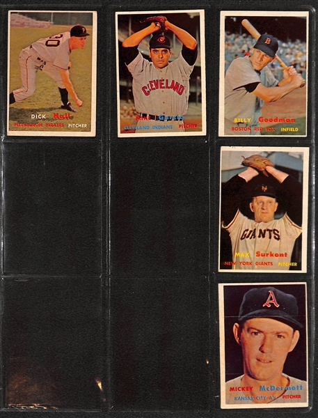 Lot of 58 (1957 & 1961) Topps Baseball Cards w. Walt Dropo