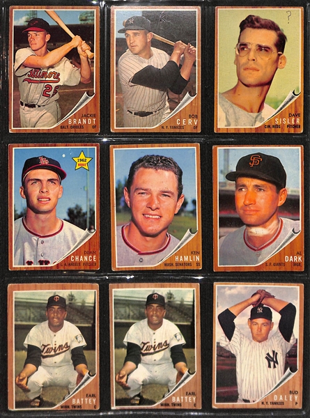 Lot of 200 Topps Baseball Cards (1958-1964) w. Don Newcombe
