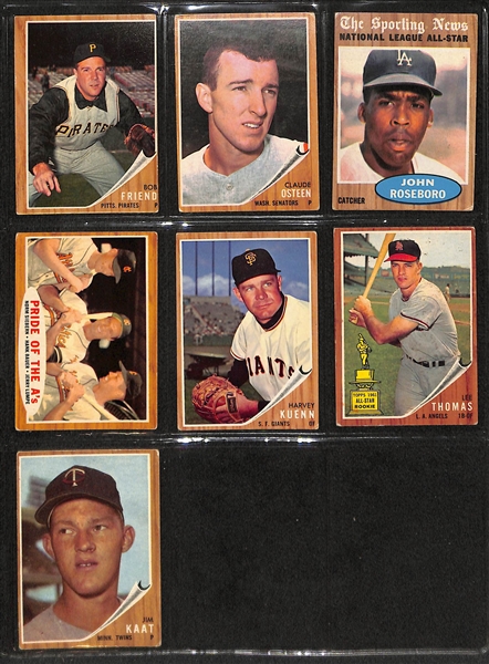 Lot of 200 Topps Baseball Cards (1958-1964) w. Don Newcombe