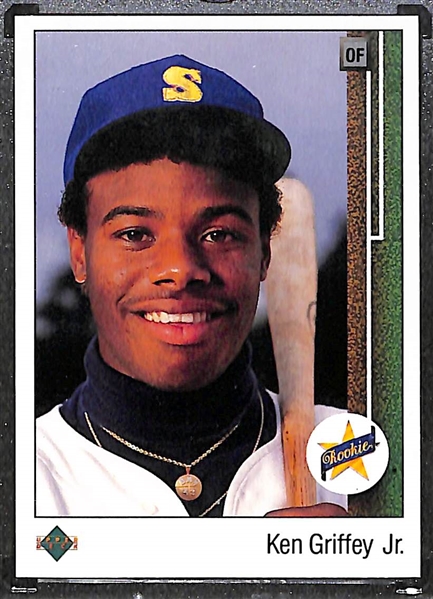 Lot of (7) Ken Griffey Jr. Rookie Cards, Inc. (2) 1989 Upper Deck