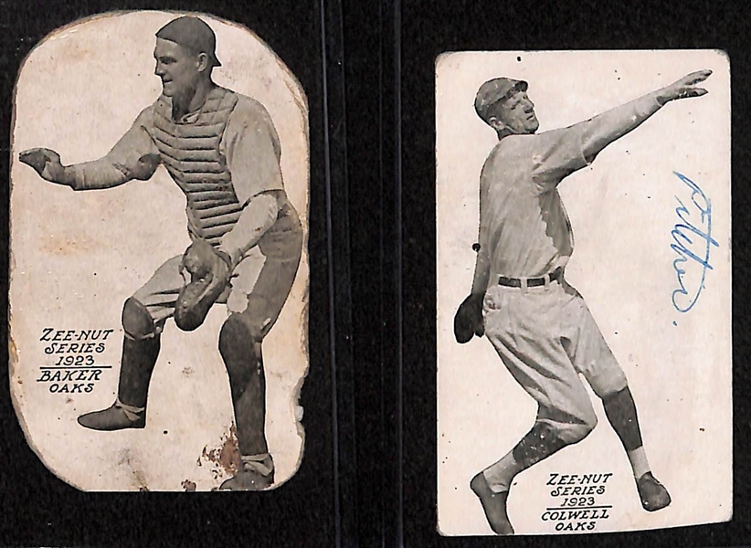 Lot of (15) 1923-1924 Zeenut Pacific Coast League Baseball Cards