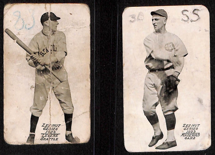 Lot of (15) 1923-1924 Zeenut Pacific Coast League Baseball Cards