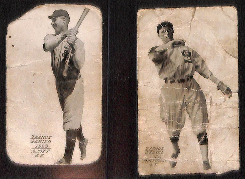 Lot of (15) 1923-1924 Zeenut Pacific Coast League Baseball Cards