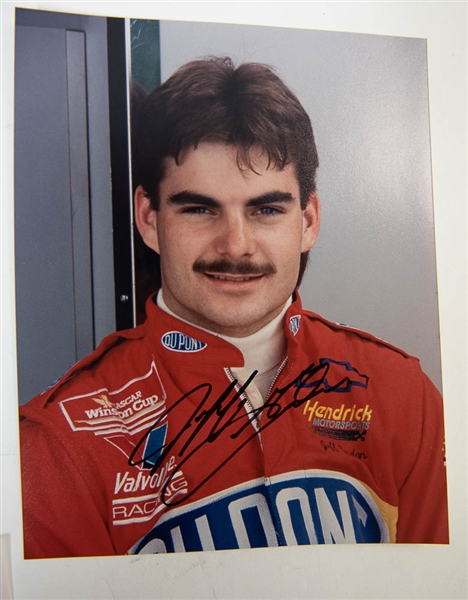 Lot of 2 Jeff Gordon Signed 8x10 Photos
