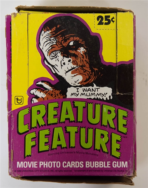 1980 Topps Creature Feature Wax Card Box