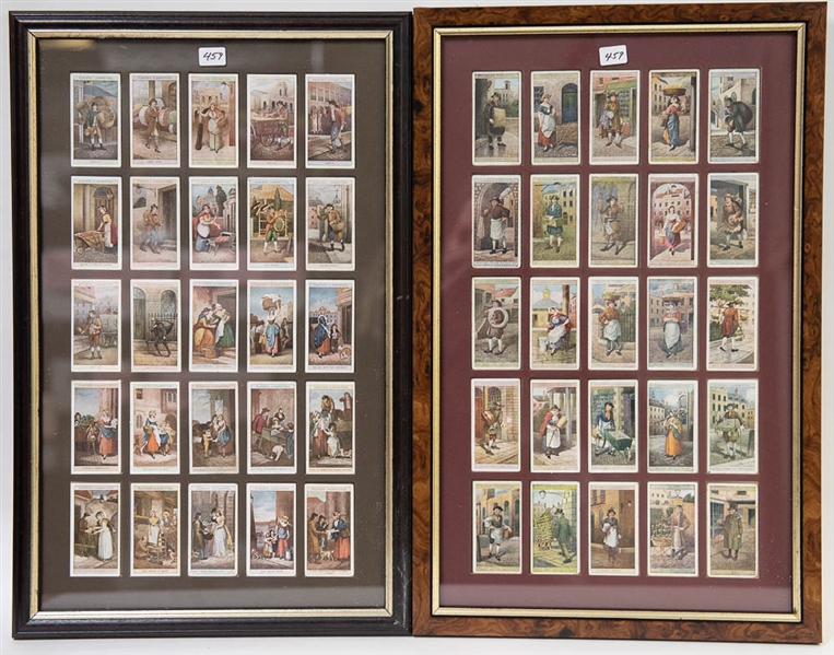 Set of 50 1916 Cries Of London Framed Card Set