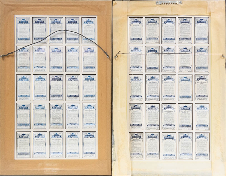 Set of 50 1916 Cries Of London Framed Card Set