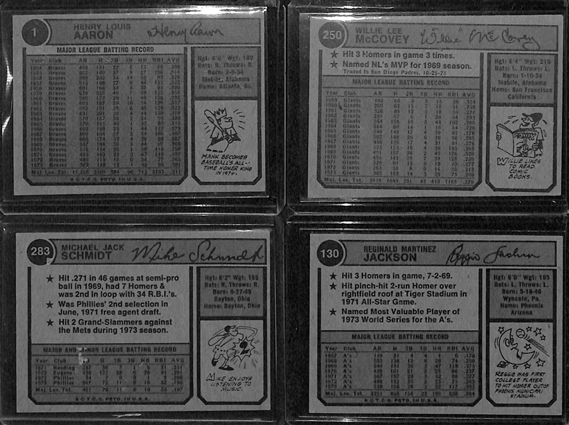 1974 Topps Baseball Complete Card Set