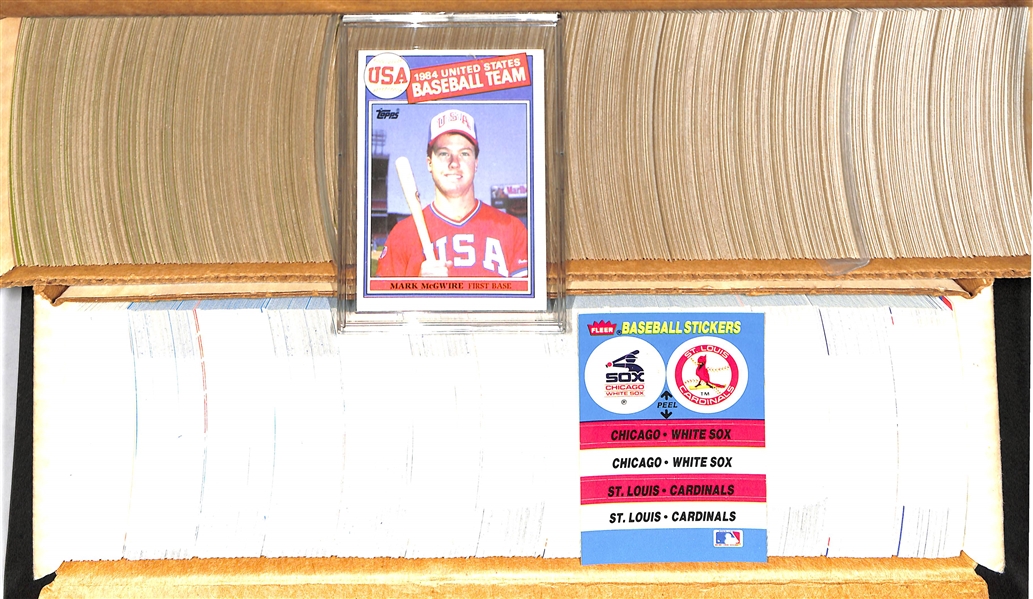 1985 Topps & 1987 Fleer Baseball Complete Card Sets