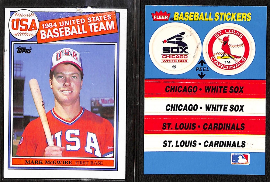 1985 Topps & 1987 Fleer Baseball Complete Card Sets