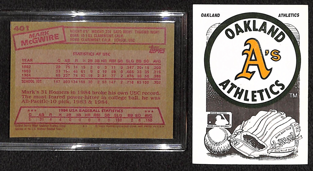 1985 Topps & 1987 Fleer Baseball Complete Card Sets