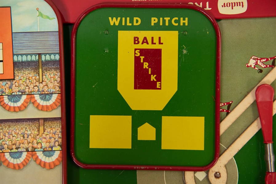 Lot of 2 Vintage Electric Baseball Games - 1950s Tudor Tru-Action Baseball Game & Jim Prentice
