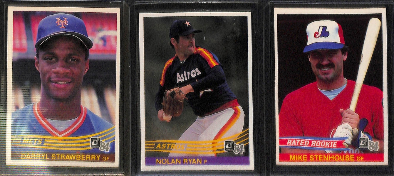  1984 Donruss & 1984 Fleer Baseball Complete Baseball Card Sets