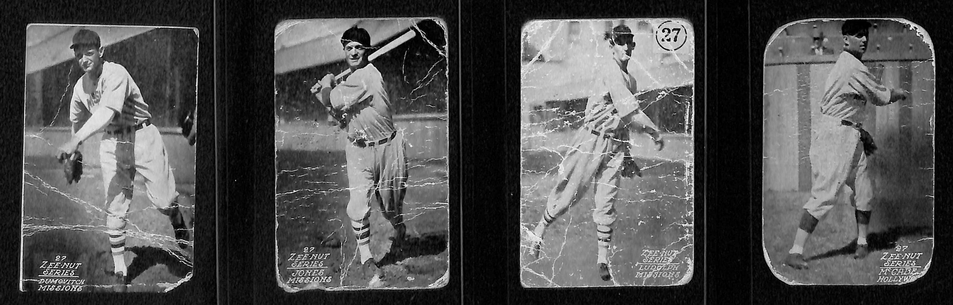 Lot of (22) 1927-1928 Zeenut Pacific Coast League Baseball Cards