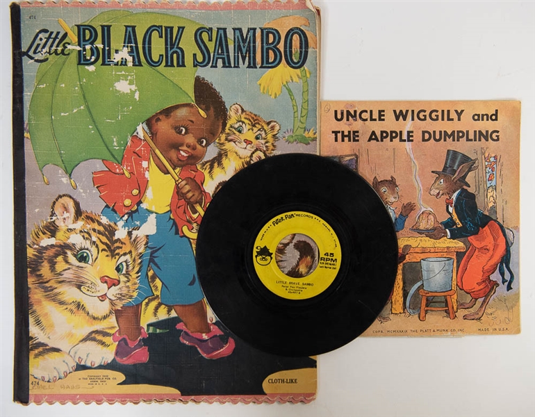 1942 Little Black Sambo Cloth Book & Collectibles