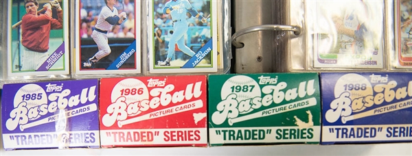 Large lot of Baseball Card Sets (w. 1984 Topps) and a Set of 1987 Topps Uncut Sheets