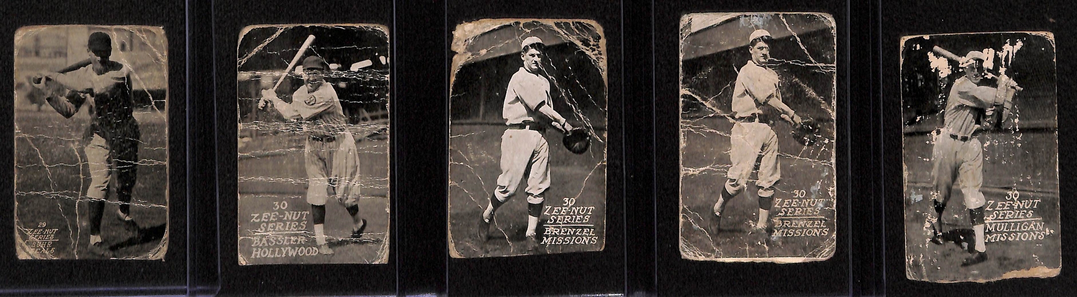 Lot of (23) 1929-1930 Zeenut Pacific Coast League Baseball Cards